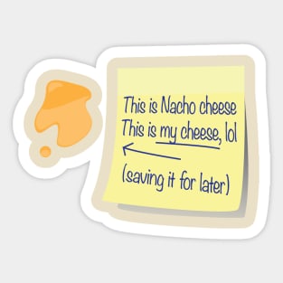 Nacho Cheese Sticker